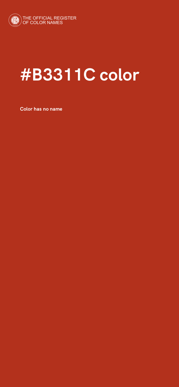 #B3311C color image