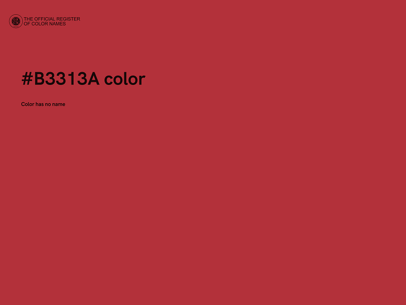 #B3313A color image