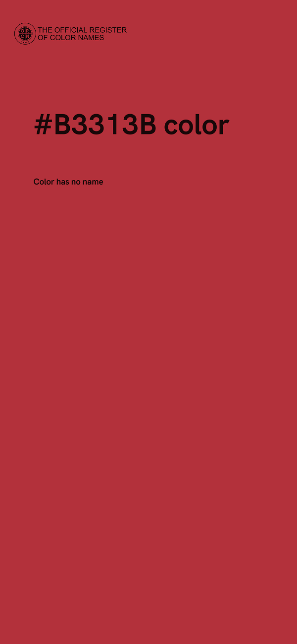 #B3313B color image