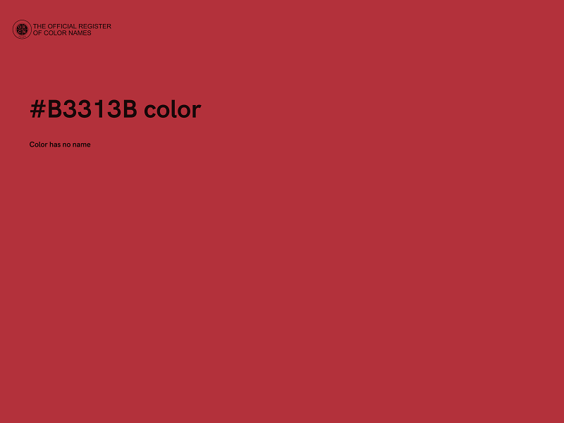 #B3313B color image