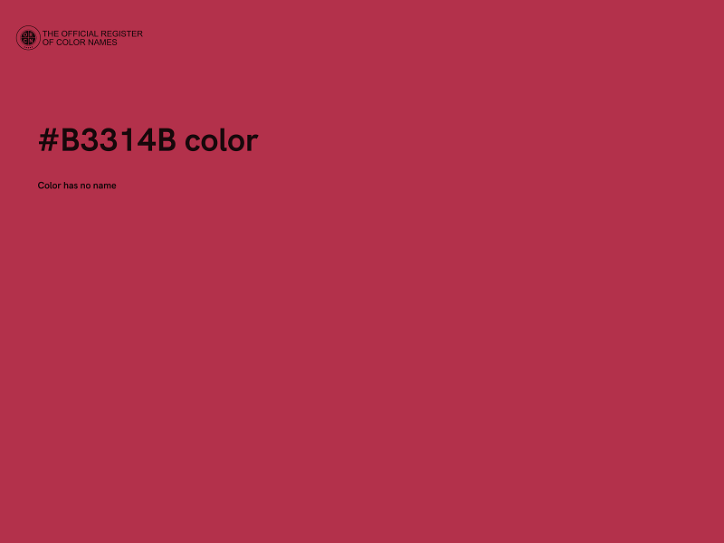 #B3314B color image