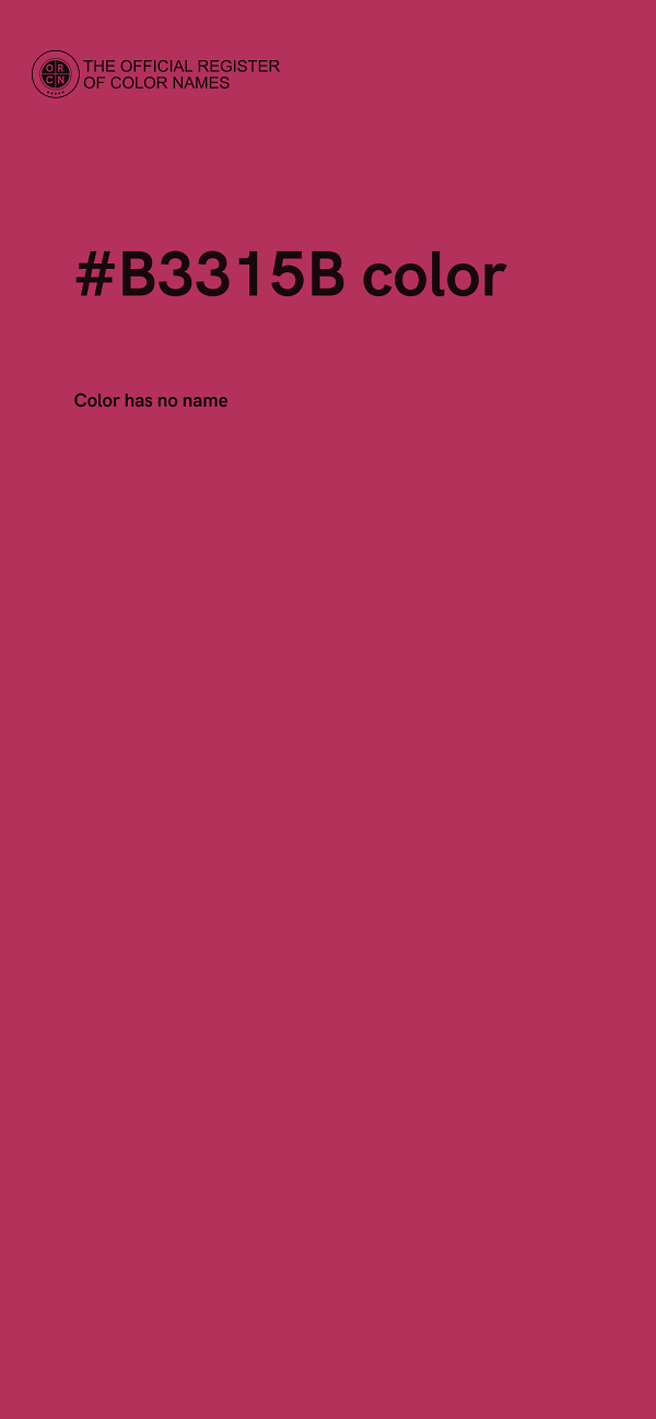 #B3315B color image
