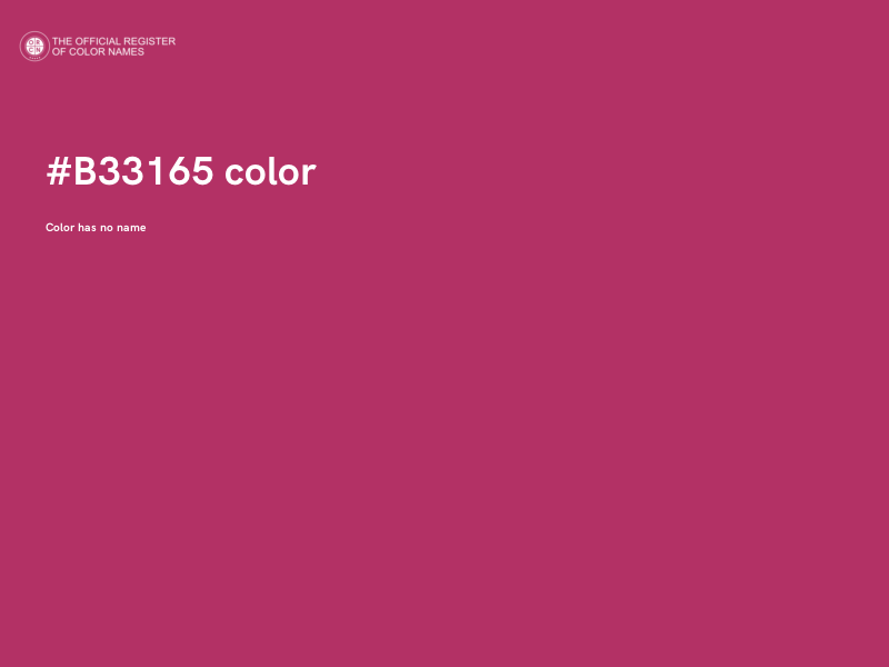 #B33165 color image