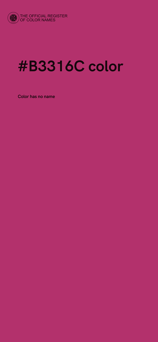 #B3316C color image