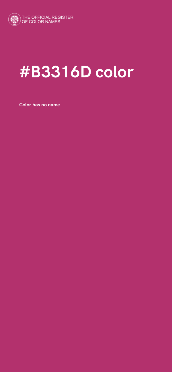 #B3316D color image