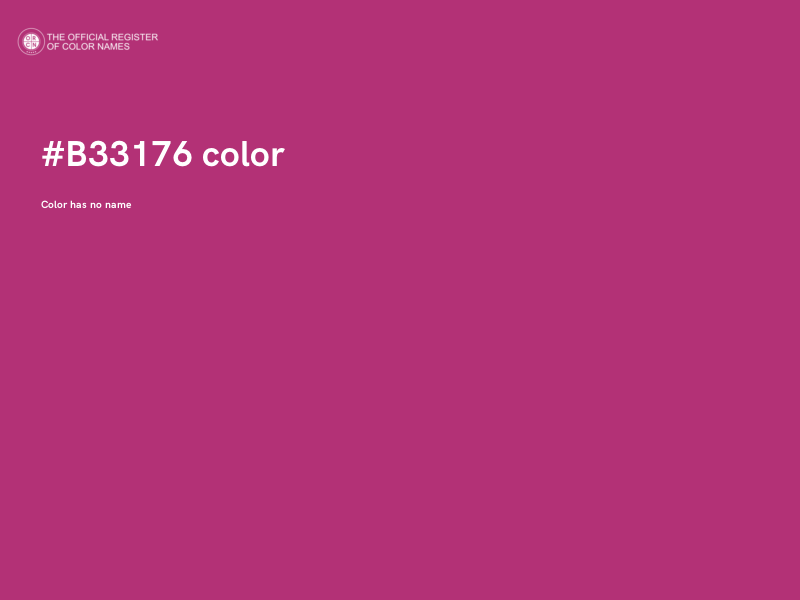 #B33176 color image