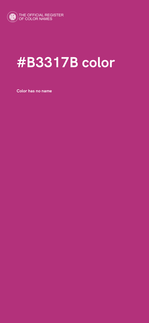 #B3317B color image