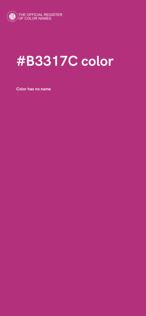 #B3317C color image