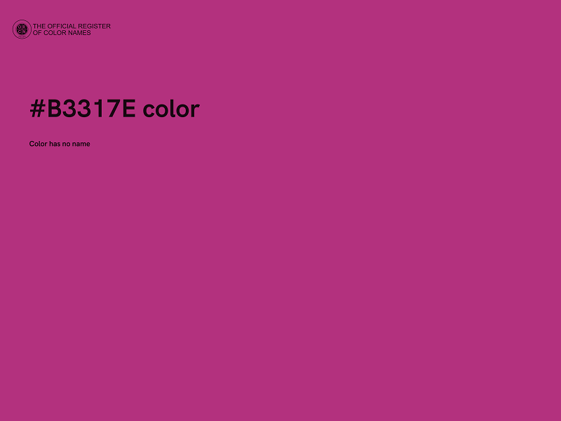 #B3317E color image