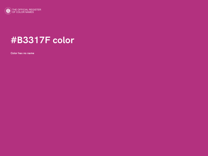 #B3317F color image
