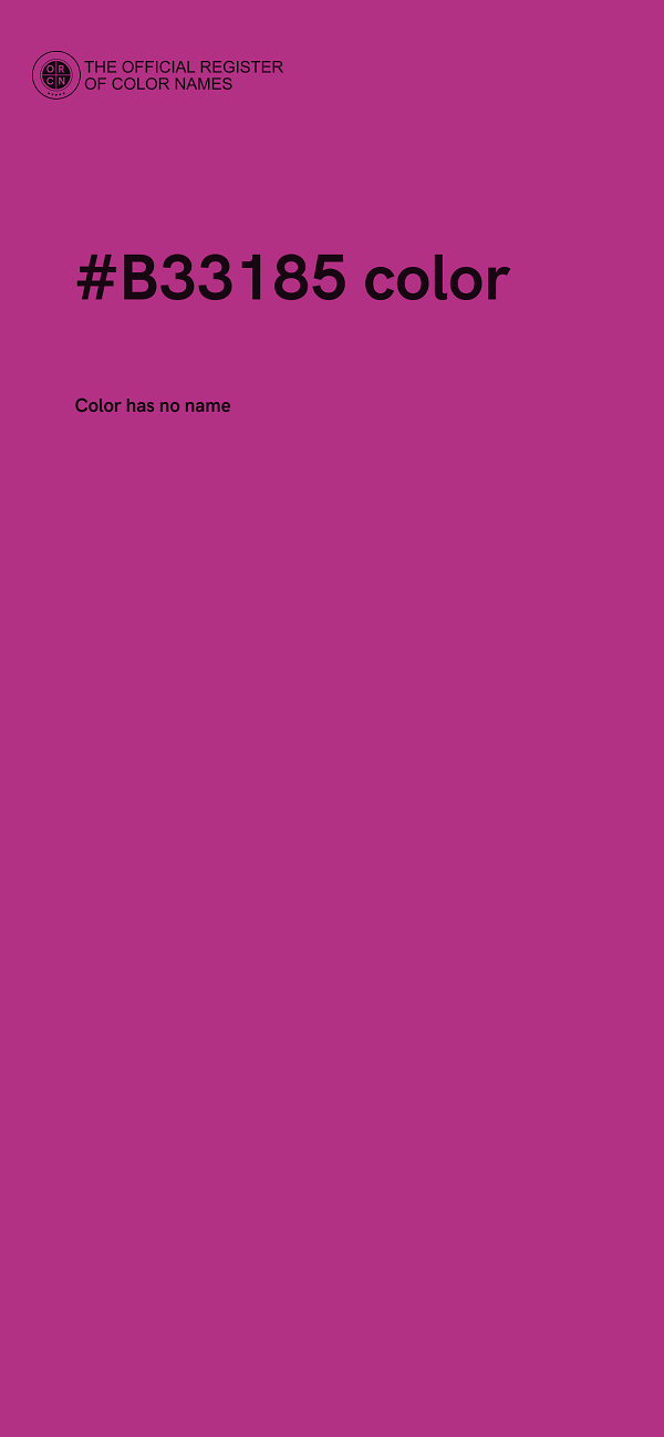 #B33185 color image