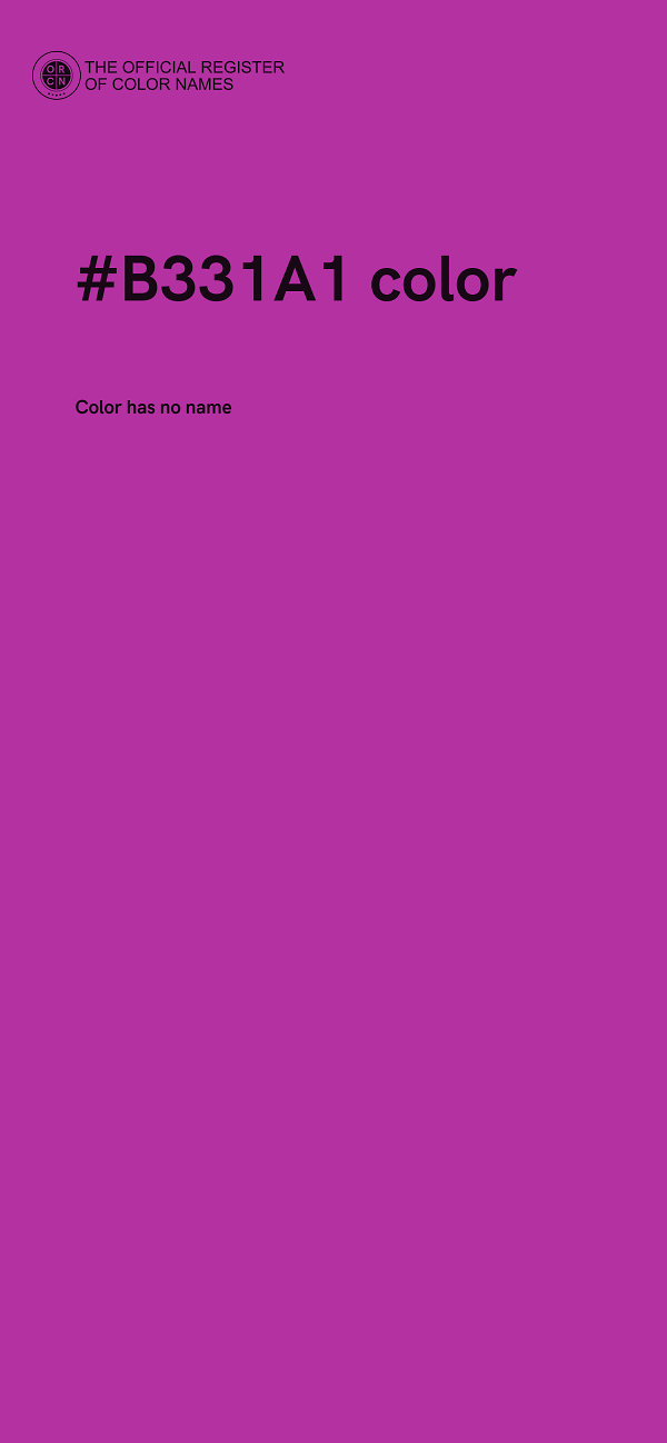 #B331A1 color image