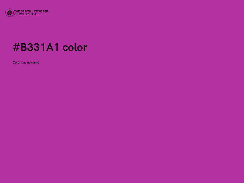 #B331A1 color image