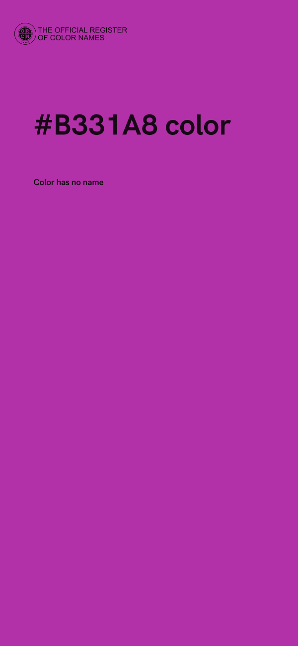 #B331A8 color image