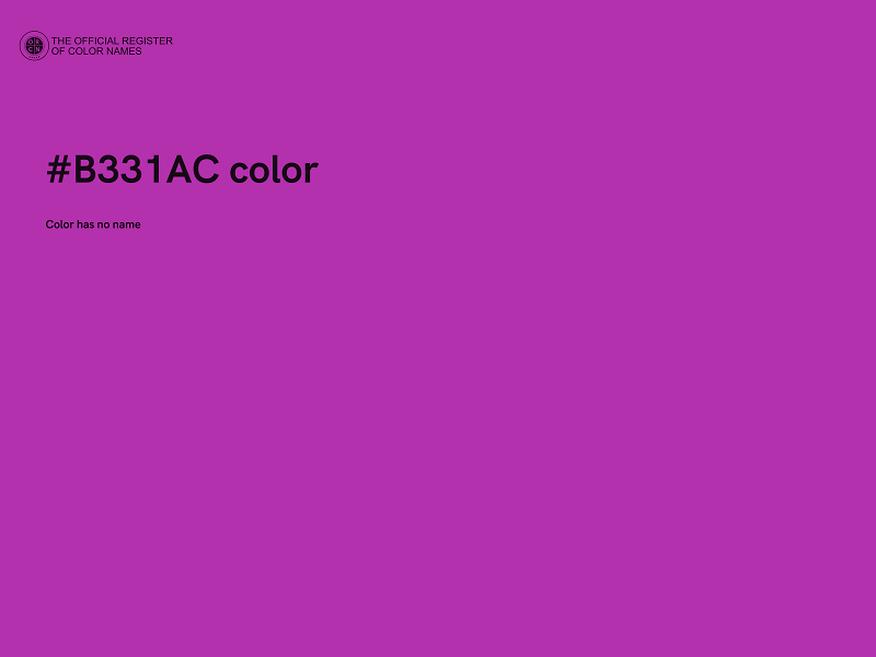 #B331AC color image