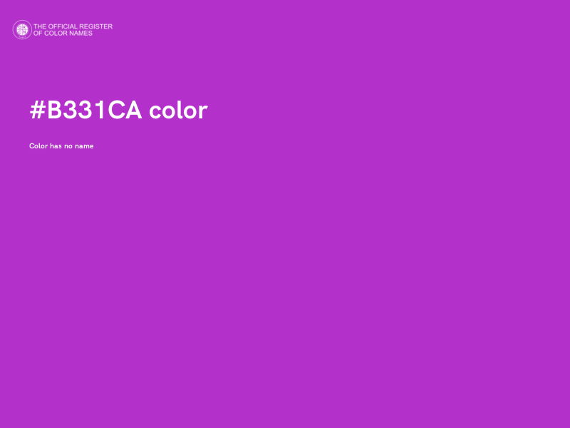 #B331CA color image