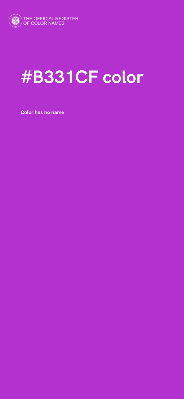 #B331CF color image