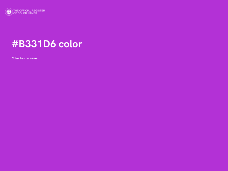 #B331D6 color image