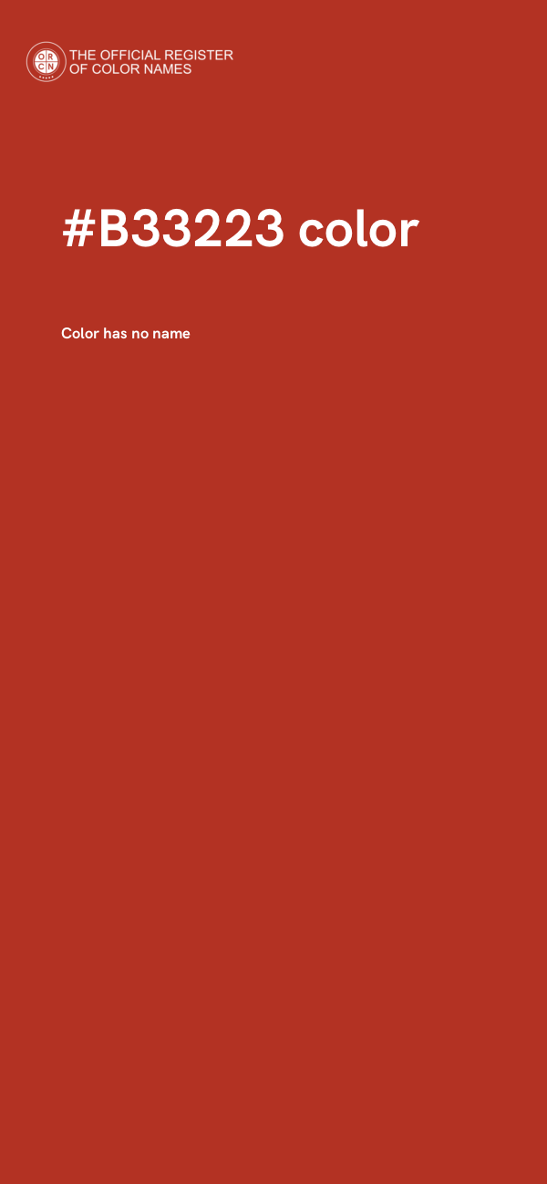 #B33223 color image