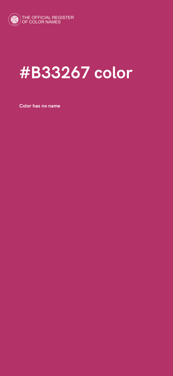 #B33267 color image