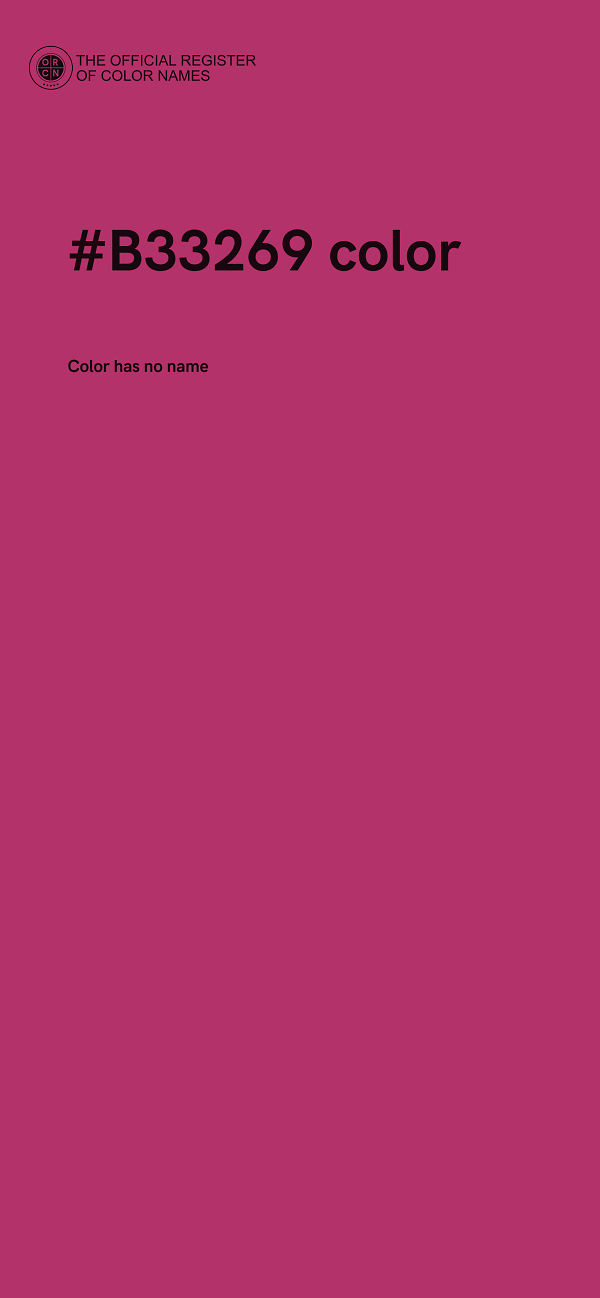 #B33269 color image