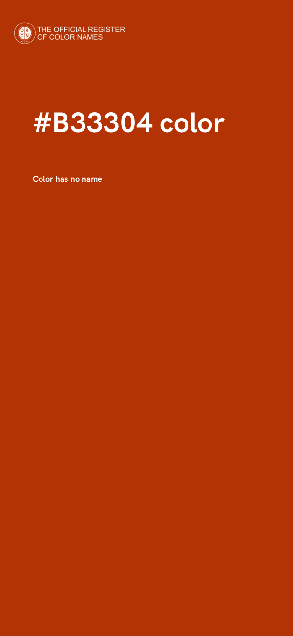 #B33304 color image
