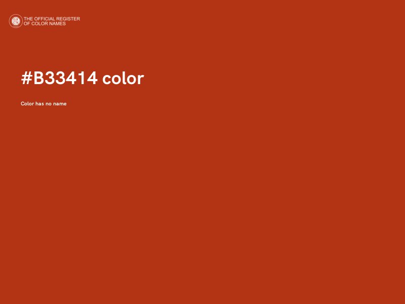 #B33414 color image