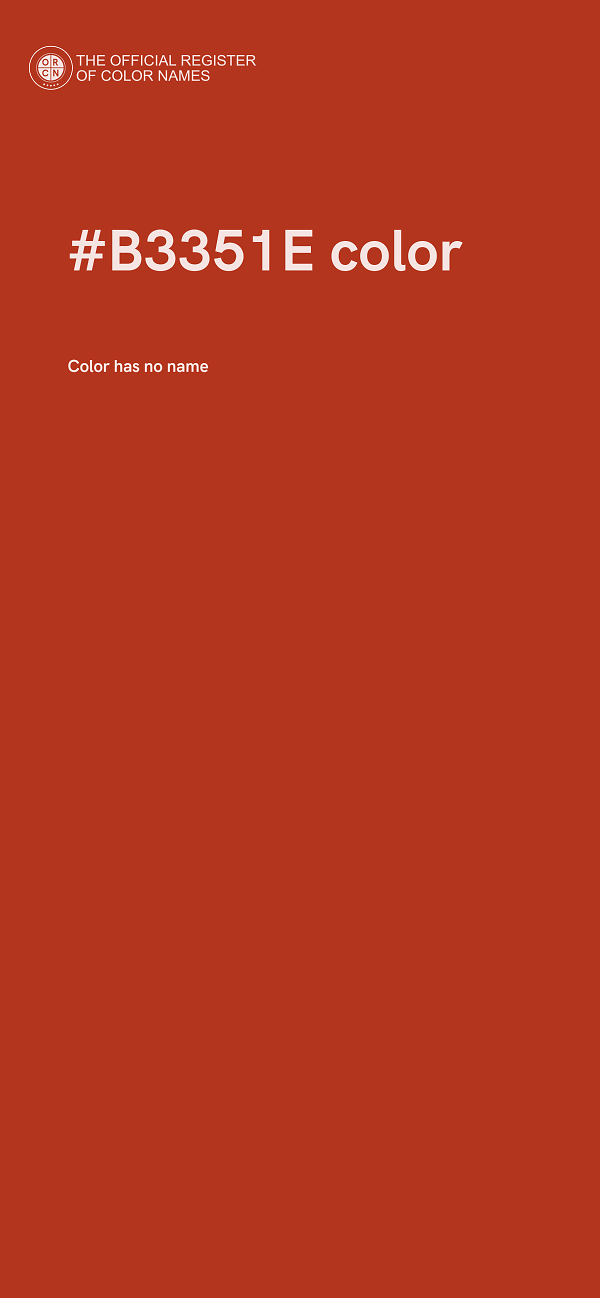 #B3351E color image