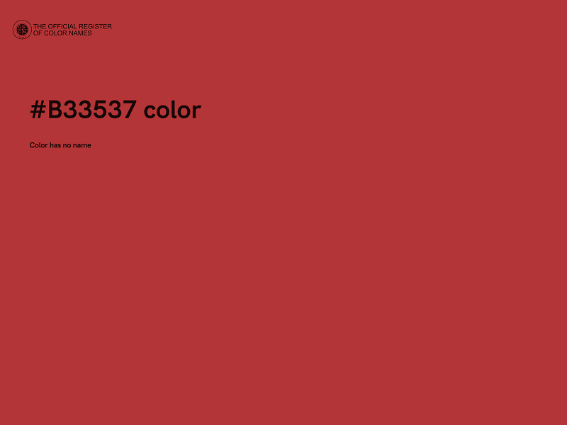 #B33537 color image