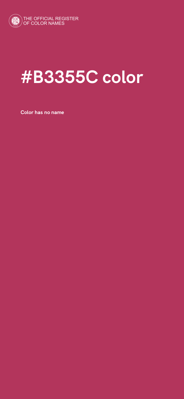 #B3355C color image
