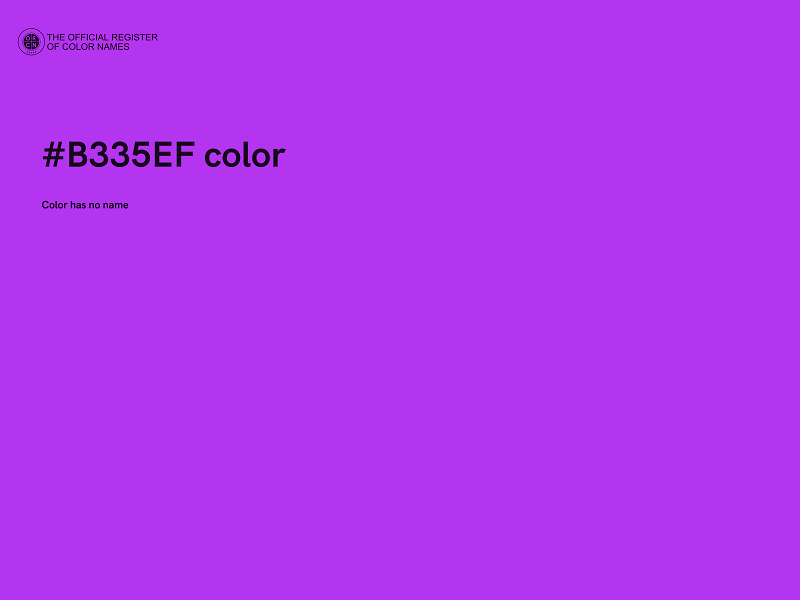 #B335EF color image