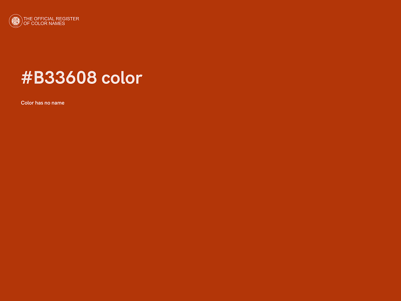 #B33608 color image