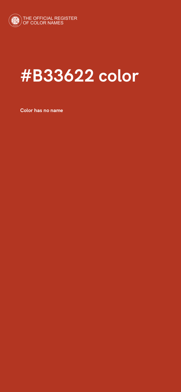 #B33622 color image