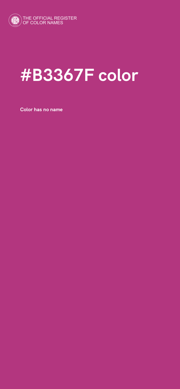 #B3367F color image
