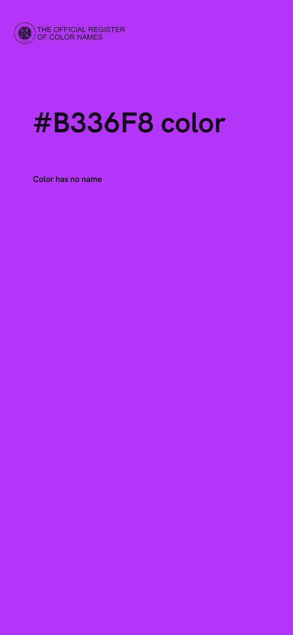 #B336F8 color image