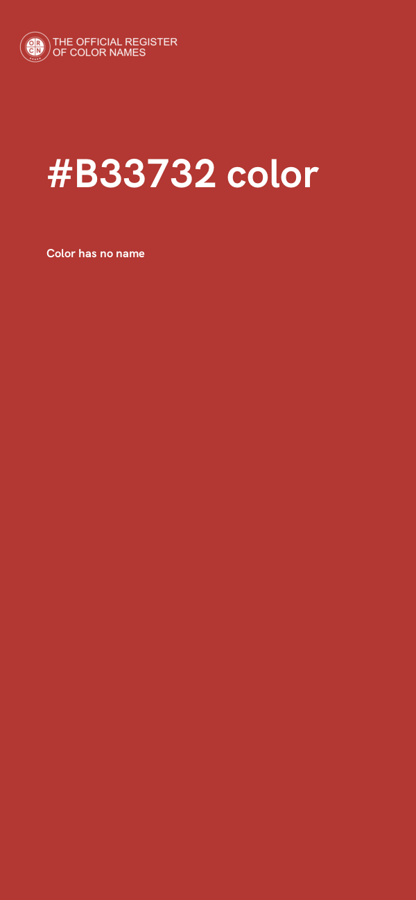 #B33732 color image