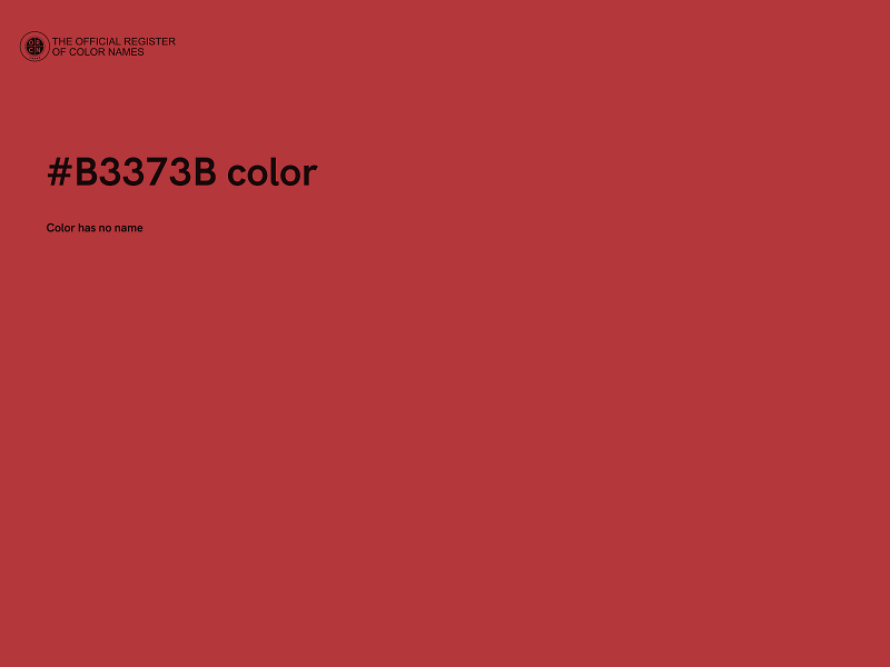 #B3373B color image