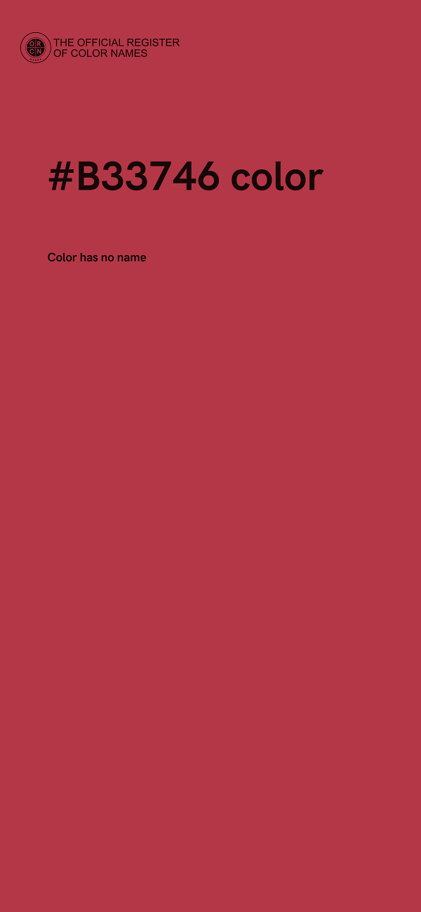 #B33746 color image