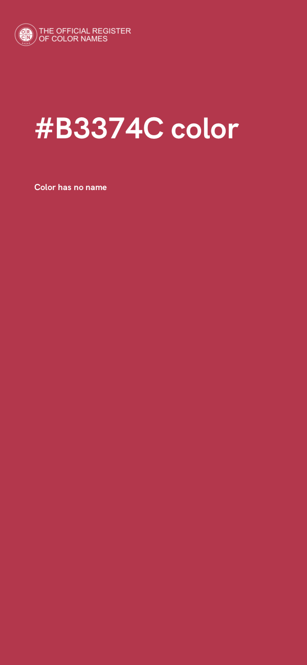 #B3374C color image