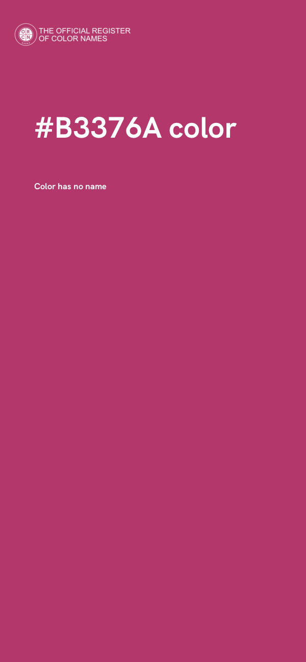 #B3376A color image