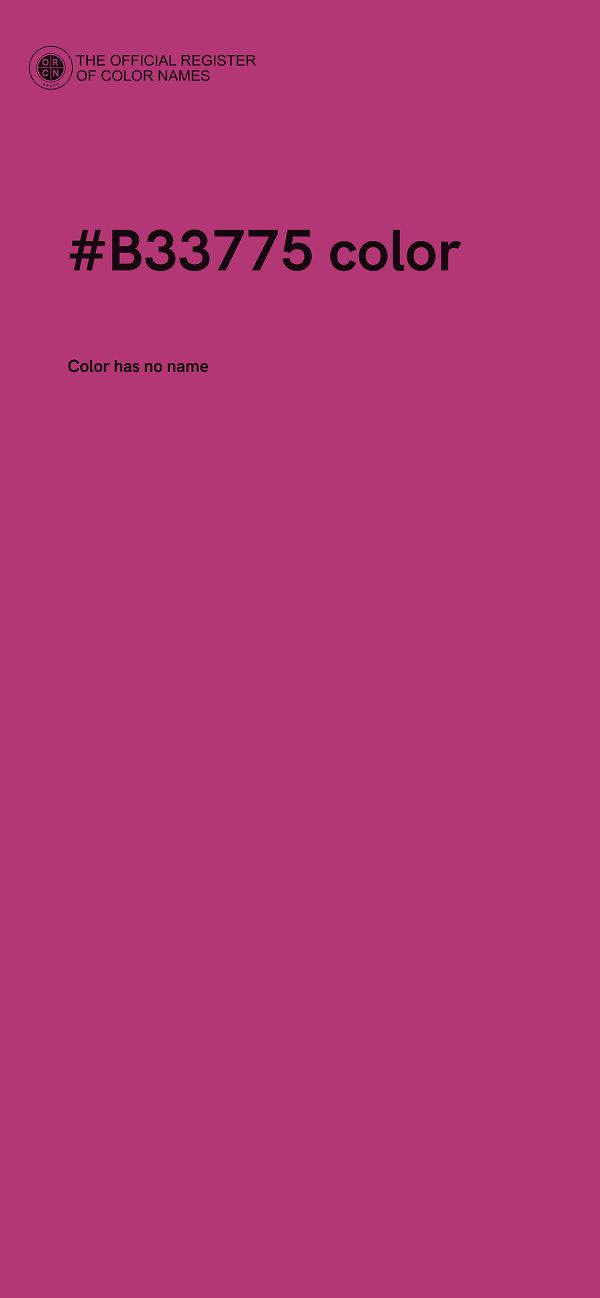 #B33775 color image