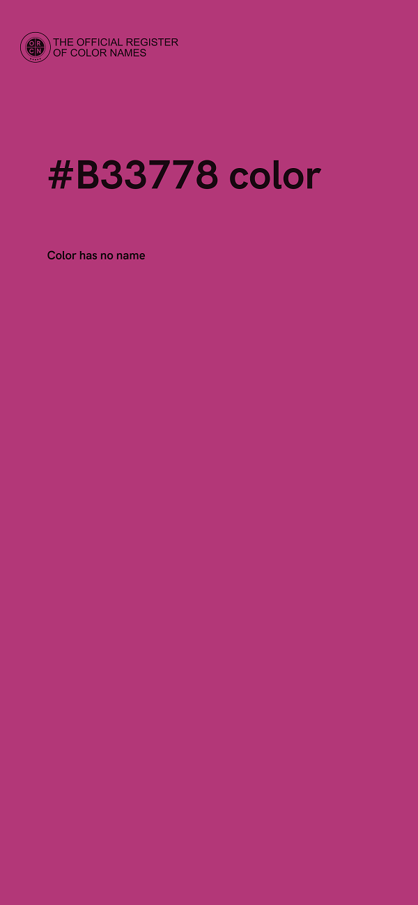 #B33778 color image