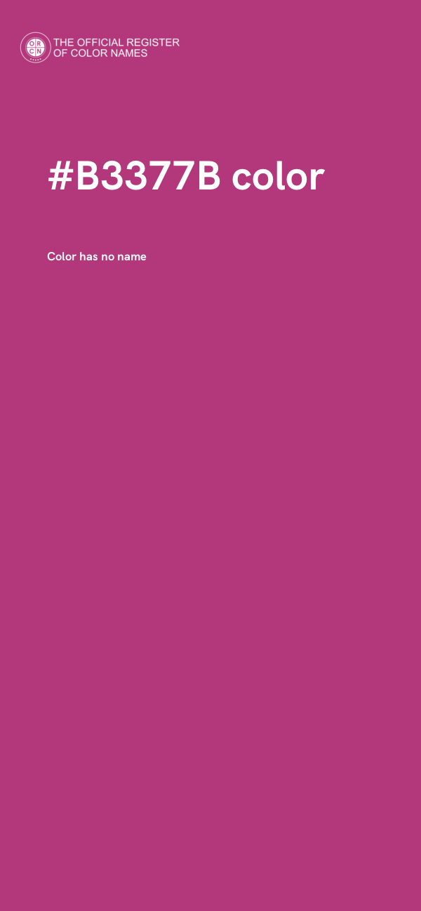 #B3377B color image