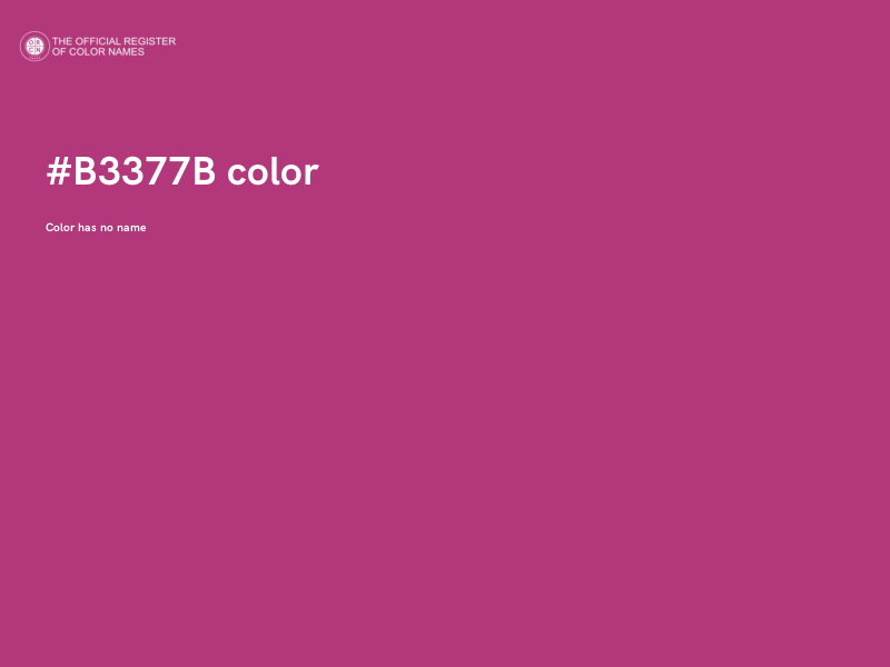 #B3377B color image