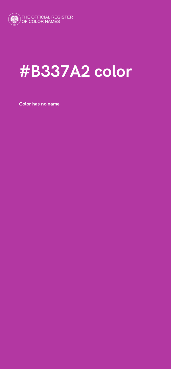 #B337A2 color image