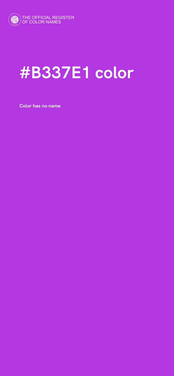 #B337E1 color image