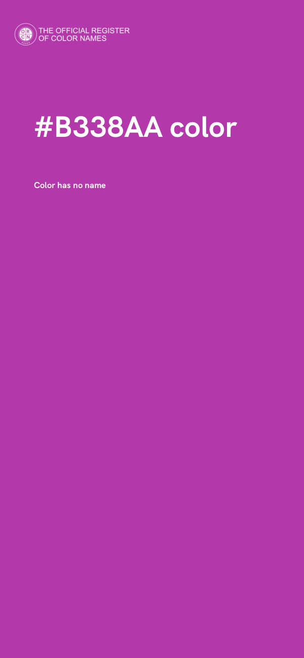 #B338AA color image