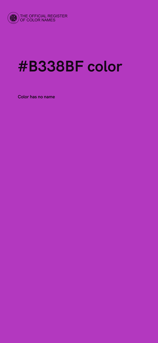 #B338BF color image