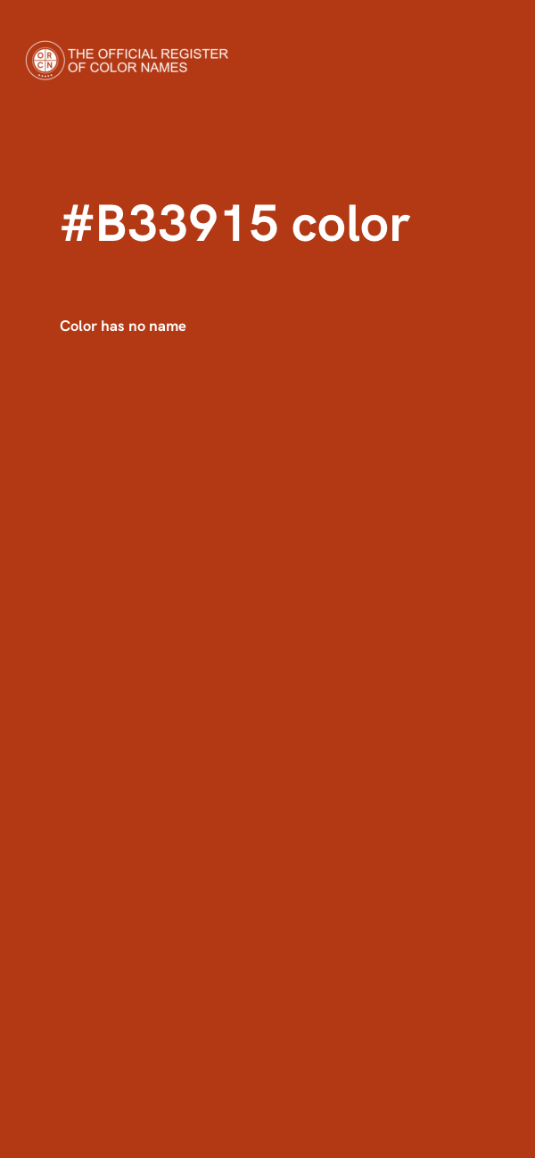 #B33915 color image