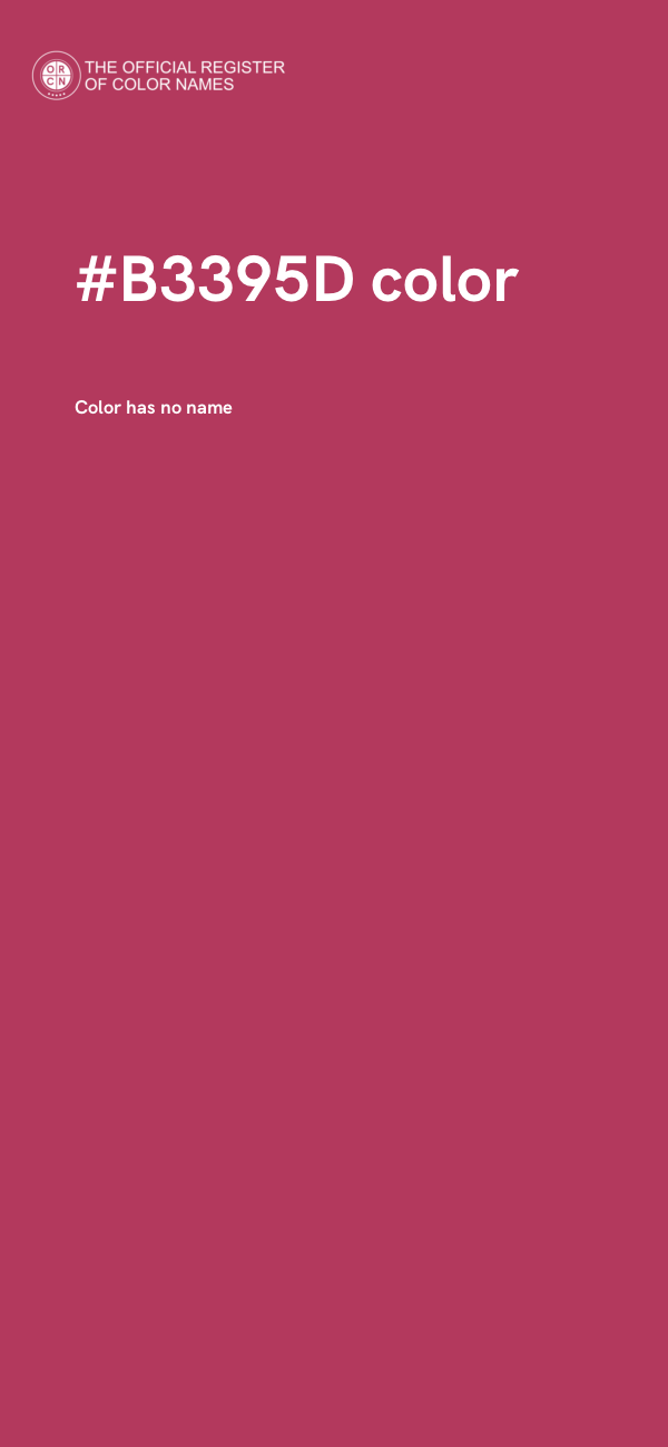 #B3395D color image